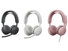 Os mais recentes fones de ouvido Zone Wired 2 e Zone Wireless 2 ANC da Logitech são otimizados para que os funcionários de escritório os utilizem em videoconferências e chamadas. (Fonte da imagem: Logitech)