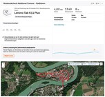 Teste de GPS do Lenovo Tab K11 Plus: rota total
