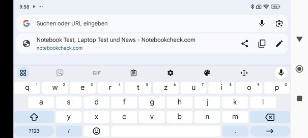 Teclado horizontal