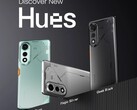 O Tecno Pova Curve 5G vem nas cores prata mágico, ciano neon e preto geek (Fonte da imagem: Tecno)