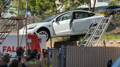 Este acidente do Modelo 3 é uma ilustração adequada do acidente de produção do Q2 da Tesla (imagem: SDFD)