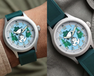 A marca nominativa “Timex” está deslocada para baixo e para a esquerda, provavelmente para liberar espaço na ilustração.