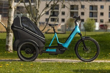 A Cube Trike Family Hybrid e a Cargo apresentam uma pequena distância entre eixos em comparação com outras bicicletas elétricas de carga. (Fonte da imagem: Cube)