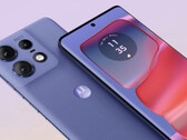 A Motorola venderá o Edge 50 Pro em três opções de cores, incluindo este acabamento em couro vegano roxo. (Fonte da imagem: Motorola)