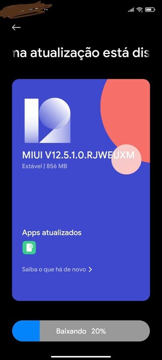 MIUI 12.5 para a UE Redmi Note 9S.