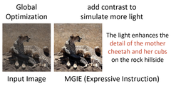 Um exemplo de entrada e saída do MGIE. (Fonte: arXiv)