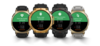 Os smartwatches Amazfit T-Rex 3 Pro de 44 mm (primeiro e último) e 48 mm (dois do meio). (Fonte da imagem: Amazfit)