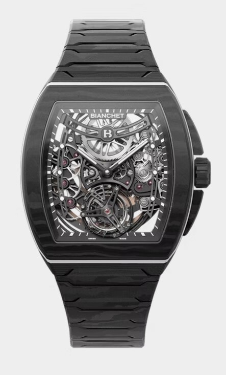 Bianchet B 1.618 UltraFino Carbon com movimento tourbillon intrincado e caixa monobloco de carbono (Fonte da imagem: Site oficial da Bianchet)