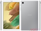 Galaxy Tab A7 Lite renders: agora em prata. (Fonte: Voz)