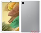 Galaxy Tab A7 Lite renders: agora em prata. (Fonte: Voz)