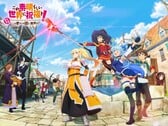 Imagem principal do próximo RPG gratuito para celular “KonoSuba”, da Kadokawa.