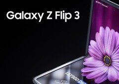 Um relato de como o Galaxy Z Flip3 poderia parecer, de acordo com a LetsGoDigital. (Fonte da imagem: LetsGoDigital)