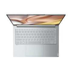 Lenovo Yoga Slim 7 Pro em cinza-nuvem com visor mylar. (Fonte da imagem: Lenovo)