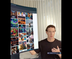 Mark Zuckerberg, CEO da Meta, fala sobre o Apple Vision Pro, gravado com o sistema de realidade mista do Quest 3 (imagem: @zuck / Instagram)