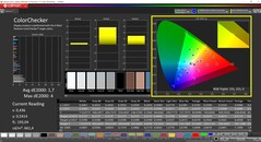 CalMAN ColorChecker (espaço de cor alvo P3)