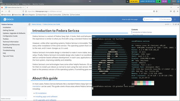 O Fedora Sway Atomic usa o gerenciador de janelas em mosaico Sway (Imagem: Fedora).