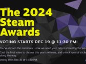 Os resultados do The 2024 Steam Awards foram anunciados (fonte da imagem: Valve)