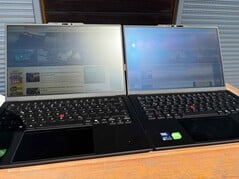 IPS (à esquerda) x OLED (à direita)