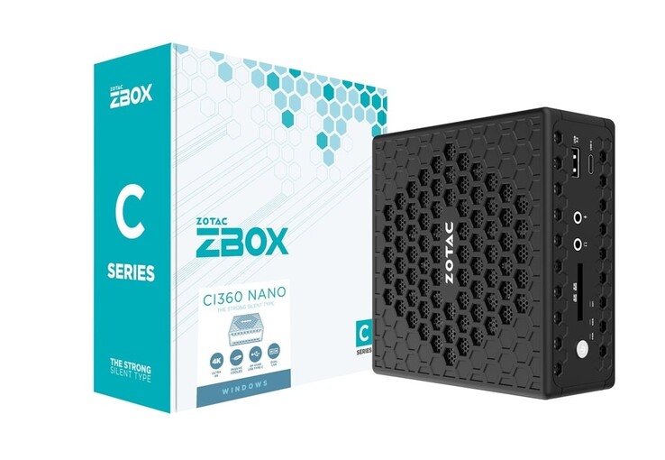 O Zotac Zbox CI360 nano sem ventoinha tem apenas 0,9 litros de volume. (Fonte da imagem: Zotac)