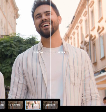 Os fotógrafos podem utilizar aprimoramentos com um clique para obter a aparência desejada em centenas de fotos rapidamente. (Fonte: Skylum)