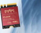 O SSD da CWWK. Imagem promocional com um gradiente azul-branco no plano de fundo