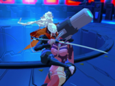 Furi tem um estilo de arte único, mas, acima disso, o jogo recebeu muitos elogios por sua trilha sonora com muitos sintetizadores. (Fonte da imagem: Steam)