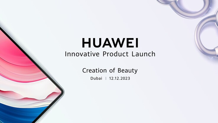 A Huawei anuncia um evento de novos produtos. (Fonte: Huawei)