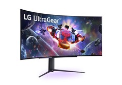 O LG UltraGear 45GR95QE oferece uma resolução WQHD com uma taxa de atualização de 240 Hz. (Fonte de imagem: LG)