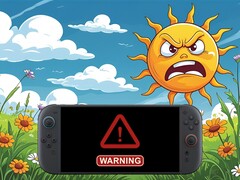 Nintendo Switch 2 mostrado em clima quente ao ar livre (Fonte da imagem: Nintendo of America com edições)