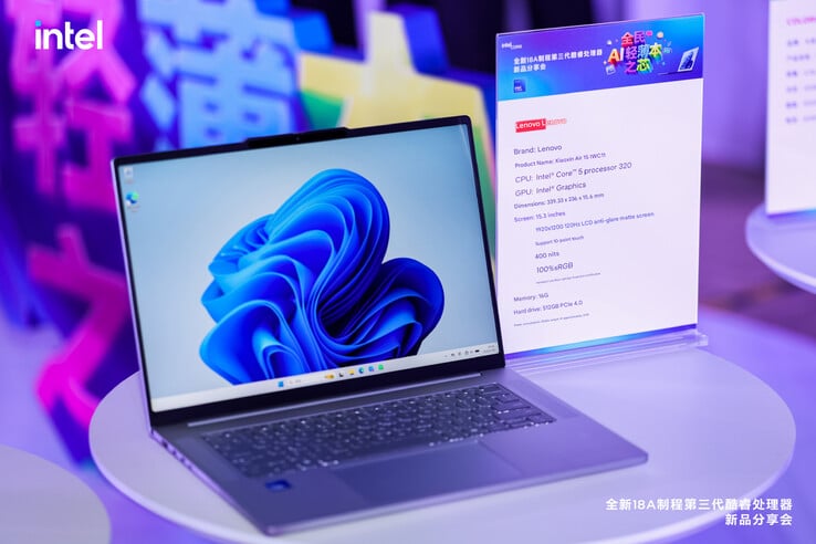 O laptop Lecoo Air 15 Wildcat Lake (tradução automática)