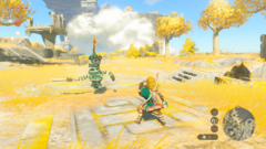Combate na versão Switch 2 de The Legend of Zelda: Tears of the Kingdom (Fonte da imagem: Nintendo of America)