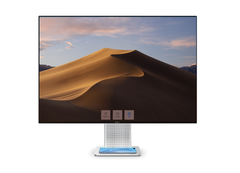 Este primeiro Huawei MateView mostra um monitor 3:2 com moldura fina e um carregador sem fio embutido. (Imagem: Weibo - editado)