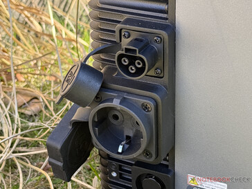 Saída CA + tomada fora da rede