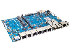 BPI-R4 Pro: Novo computador de placa única com muitas opções de conectividade de rede. (Fonte da imagem: Banana Pi)