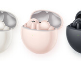 Disponível em rosa, branco e preto, o FreeBuds 7i oferece até 35 horas de reprodução de música. (Fonte da imagem: Huawei)