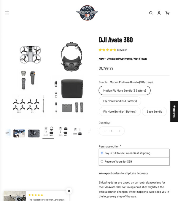 (Fonte da imagem: US Drone Supply)