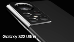 Um novo Galaxy S22 Ultra render. (Fonte: LetsGoDigital)