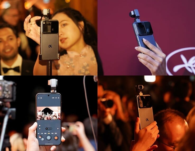 A câmera gimbal 