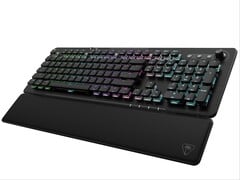 Teclado mecânico para jogos Turtle Beach Vulcan II XP Air com seu apoio de pulso macio removível.