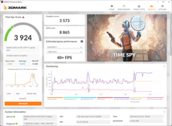 3DMark Time Spy pontuação cai drasticamente na energia da bateria