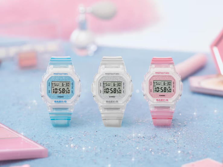 Da esquerda para a direita: os relógios Casio G-Shock BGD565GC-2, BGD565GC-7 e BGD565GC-4. (Fonte da imagem: Casio)