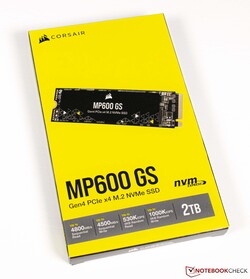 Corsair MP600 GS 2TB, fornecido pela Corsair Alemanha