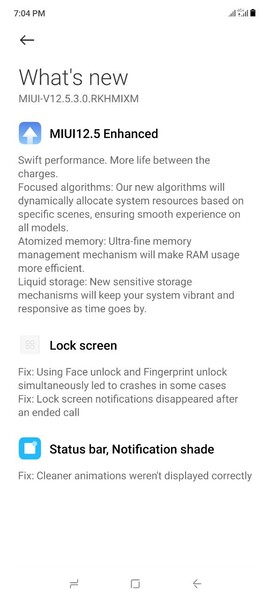 MIUI 12.5 Edição Avançada para o POCO F3. (Fonte da imagem: Blog Adimorah)