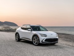 O Genesis GV60 EV tem características biométricas de desbloqueio, tais como reconhecimento facial e digitalização de impressões digitais. (Fonte da imagem: Gênesis)