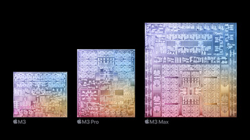 Chips M3. (Fonte da imagem: Apple)
