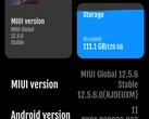 MIUI 12.5.6 sobre detalhes do Xiaomi Mi 10T Pro, desempenho, duração da bateria, uso de memória (Fonte: Própria)