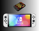 Nintendo Switch OLED na foto abaixo do MIG Switch (Fonte da imagem: Amazon com edições)