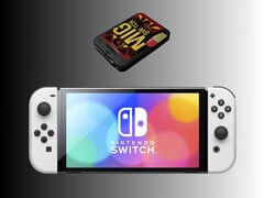 Nintendo Switch OLED na foto abaixo do MIG Switch (Fonte da imagem: Amazon com edições)