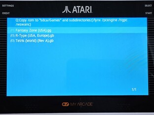 As ROMs na pasta Games são exibidas em ordem alfabética a partir do cartão SD na Gamestation Go, sendo possível criar subpastas (Fonte da imagem: Marc Zander, Notebookcheck)