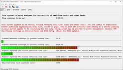 LatancyMon mostra altas latências no RedmiBook Pro 15